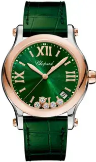 Chopard Chopard Happy Sport 278582-6005 36mm Rose gold and Stainless steel Green