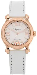 Chopard Chopard Happy Sport 1738648 30mm Rose gold White