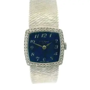Chopard Chopard18K White Gold Lapis Dial Mesh Bracelet Aubert Frères's S+F Singature