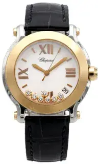 Chopard Chopard Happy Sport 278492-9001 36mm Yellow gold and Stainless steel White