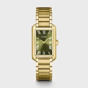 Cluse Belisenna Watch Steel, Olive, Gold Colour
