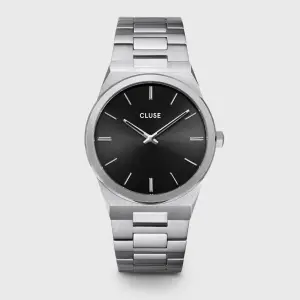 Cluse Vigoureux Watch Steel, Black, Silver Colour