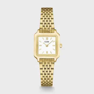 Cluse Gracieuse Mini Watch Steel, White, Gold Colour