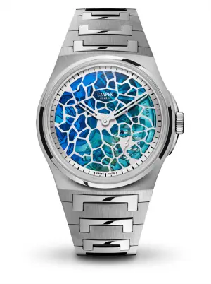 Czapek Geneve Antarctique, Squelette Plique-à-jour - Polar Blue