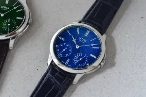 Czapek Quai des Bergues Emerald Green L and Sapphire Blue L