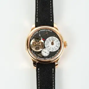 F.P. Journe F.P.Journe SouveraineTourbillon Souverain (TV) Rose Gold Black Dial Brown Leather Strap 42MM Calibre 1519