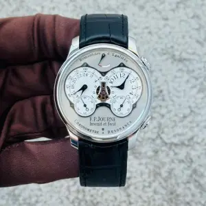 F.P. Journe F.P.Journe Chronometre à Resonancea Resonance 42 mm Platinum Silver Dial Resonance Souverain
