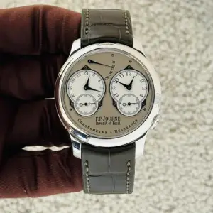 F.P. Journe F.P.Journe Chronometre à ResonanceSouveraine Chronometre a Resonance RTA 40mm Platinum Case Silver Dial