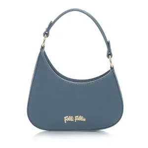 Folli Follie Metropolitan Fab γαλάζια δερμάτινη τσάντα ώμου μίνι