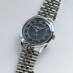 Frederique Constant Classics Premiere Cloud Blue Steel Bracelet