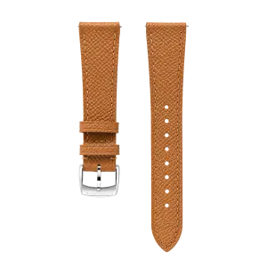 Furlan Marri Cognac Grained Leather Strap