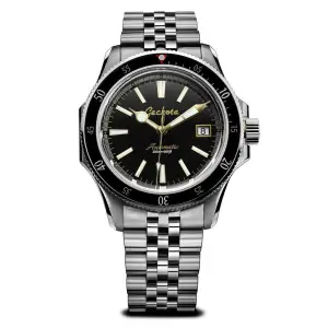 Geckota Sea-Hunter Dive Watch With Black Bezel
