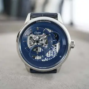 Glashütte Original PanoMaticCalendar Skeleton Blue of Dawn