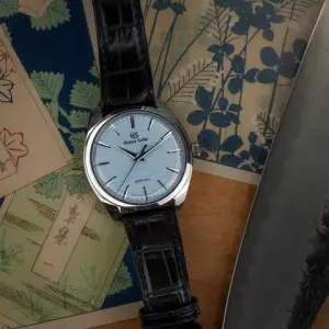 Grand Seiko Grand SeikoHeritage Collection Spring Drive "Omiwatari" Ice Blue Dial 38.5mm Complete Set