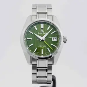 Grand Seiko Grand Seiko Heritage CollectionHi-Beat GMT Special Edition Bamboo Garden Dial Stainless Steel 40mm (SBGJ259) - FULL SET Box & Papers Aug. 2023
