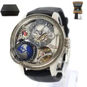 Greubel Forsey Greubel Forsey GMTEarth 45.5MM 18K White Gold Box PapersGMT Earth