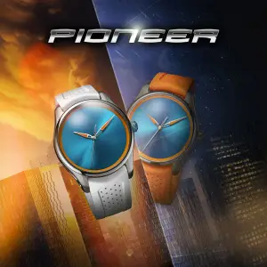 H. Moser & Cie. Pioneer Centre Seconds Spice Aqua