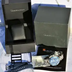 Hamilton Hamilton Khaki Navy H77705145 42mm Stainless steel Blue