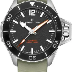Hamilton Hamilton Khaki Navy H77825331 46mm Stainless steel Black