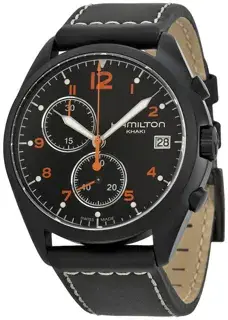 Hamilton Hamilton Khaki Aviation H76582733 41mm Stainless steel and PVD Black