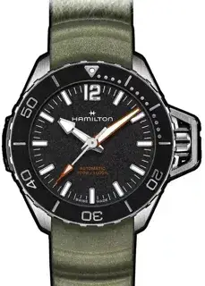 Hamilton Hamilton Khaki Navy H77455331 41mm Stainless steel Black