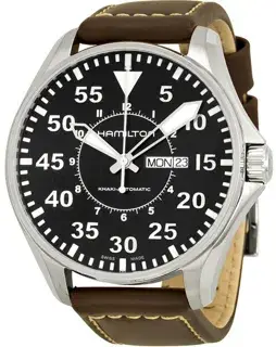Hamilton Hamilton Khaki Aviation H64715535 46mm Stainless steel Black
