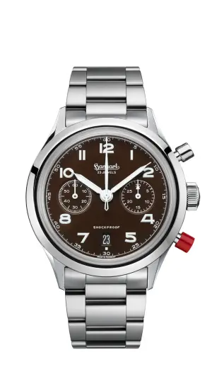Hanhart 417 ES Mocha Flyback Date, 42 mm