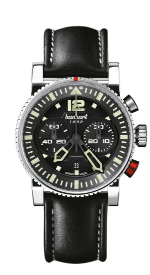 Hanhart PRIMUS Pilot black, 44 mm