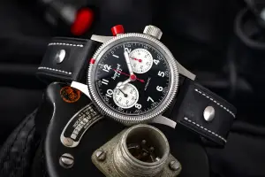 Hanhart Pioneer MKI Reverse Panda Pilot Chronograph
