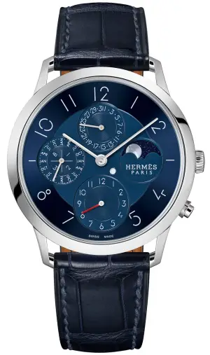 Hermès Slim D’Hermès Quantième Perpétuel Platine