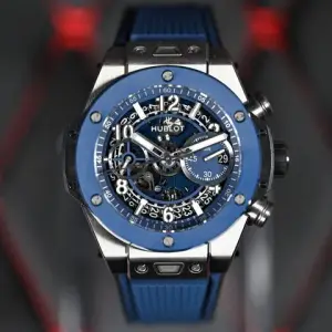 Hublot HublotBig Bang Unico Blue 42mm 2023 Full Set Blue Dial 72h Power Reserve Like New Condition