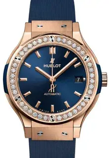 Hublot Hublot Classic Fusion 565.OX.7180.RX.1204 38mm Yellow gold Blue