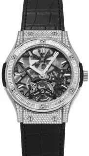 Hublot Hublot Classic Fusion 505.NX.0170.LR.0904 45mm Titanium and Diamond Silver