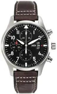 IWC IWC Pilot IW377701 43mm Stainless steel Black