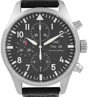 IWC IWC Pilots Watch IW3777-09 43mm Stainless steel Black