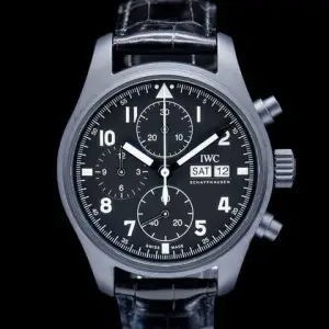IWC IWC Pilot ChronographPilot’s Chronograph Tribute to 3705 Ceratanium Black Dial LIMITED