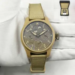 IWC IWC Big Pilot Top GunPerpetual Calendar Mojave Desert IW503004 46.5MM Box PapersBig Pilot Top Gun Perpetual Calendar