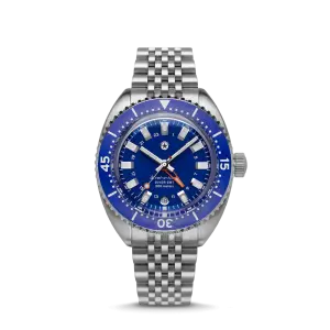 Jack Mason Strat-o-timer Titanium Diver GMT: Cobalt