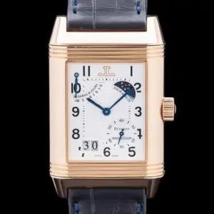 Jaeger-Lecoultre Jaeger-LeCoultre ReversoQ3002420 Reverso Septantieme 18K Rose Gold Silver Dial LIMITED