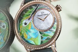 Jaquet Droz Petite Heure Minute Smalta Clara Hummingbird