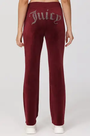 Juicy Couture OG Big Bling Velour Track Pants