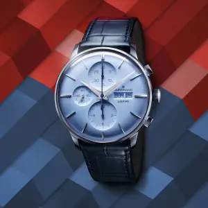 Junghans Meister Chronoscope Ice Blue Limited Edition