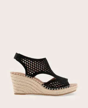 Kenneth Cole GENTLE SOULS - Cody Perforated Suede Espadrille Wedge