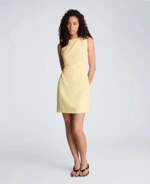 Kenneth Cole Tucked Waist Mini Dress
