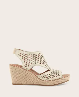Kenneth Cole GENTLE SOULS - Cody Perforated Leather Espadrille Wedge