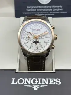 Longines Longines Conquest Classic L2.798.5.72.3 42mm Rose gold and Stainless steel White