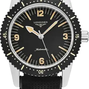 Longines Longines Heritage L28224569 Stainless steel Black