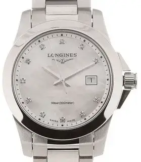 Longines Longines Conquest L3.376.4.87.6 30mm Stainless steel White