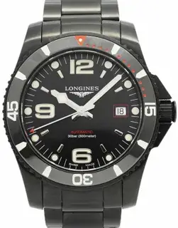 Longines Longines HydroConquest L3.742.2 41mm Stainless steel Black