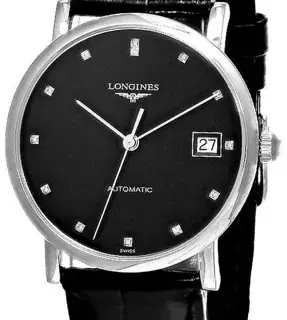 Longines Longines Elegant L48094572 34.5mm Stainless steel Black